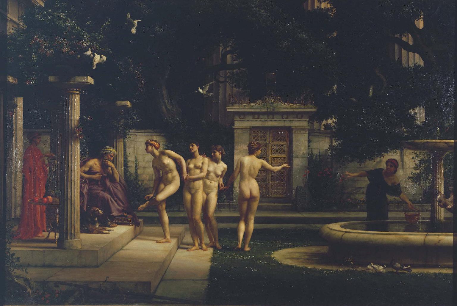 A Visit to Aesculapius 1880 Sir Edward Poynter 1836-1919 Presented by the Trustees of the Chantrey Bequest 1880 http://www.tate.org.uk/art/work/N01586